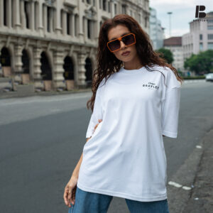 BRAYLEY Legacy Woman Oversized Tee - White