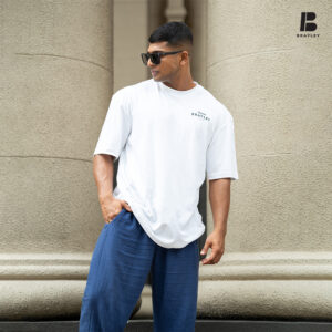 BRAYLEY Legacy Mens Oversized Tee - White